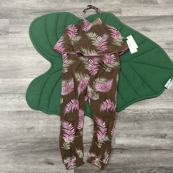 O'Neill Toddler Girls 5 Palam Tropical Halter Jumpsuit - Picture 1 of 6